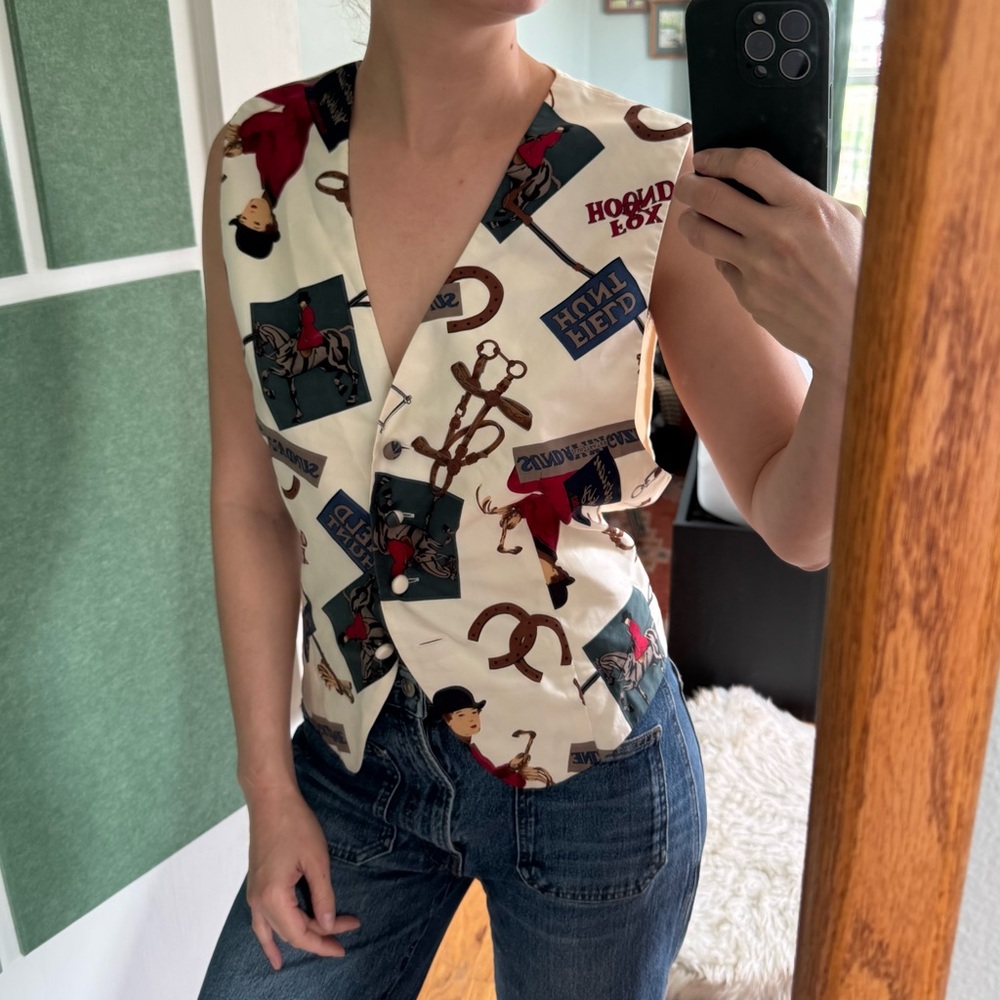 Vintage Silk Vest Top JH Collectibles Large/XL 14